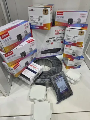 Dahua Full Hd 4 Camera CCTV Package With 100m Rg59 Cable