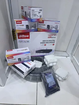 Dahua Smart Hybrid CCTV Kit 4 Cameras With 12v 5a Power Supply