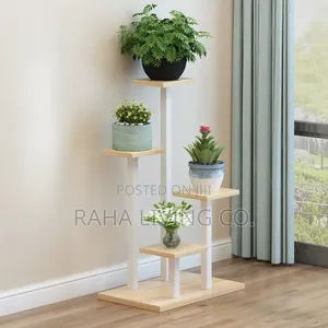 Multi Layer Wooden Floral Plant Display Rack | Indoor Outdoor