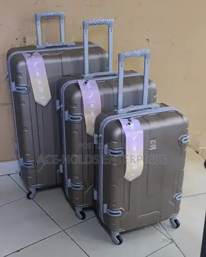 Quality Superior Fibre Finish 3 in 1 Suitcase Bags - Size 4