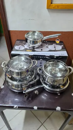 Eb-2421 10 Pieces - Edenburg Stainless Steel Cookware Set