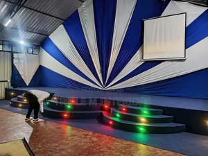 Deep Blue Carpet for Altars, Pulpits Stages