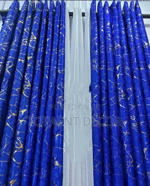 Blue Velvet Elegance in Every Fold Window and Door Curtains