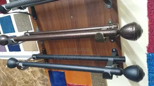 Brown and Black, Heavy Duty ,Of Curtains and Sheers Curtain Rods