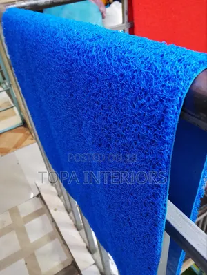 Entrance Mats Blue Spaghetti Antislip Water Resistant Rubber Coil Rugs