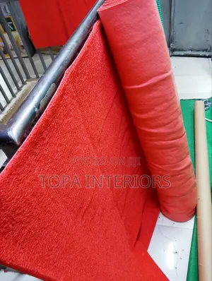 Multipurpose Easy to Clean Antislip Red Runner Rugs For