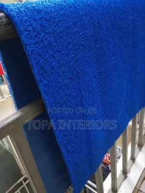 Blue Antislip Rubber Coil Mats for Outdoor and Indoor Spaces