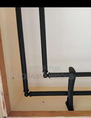L-Shaped Corner Curtain Rods That Are Locally Fabricated