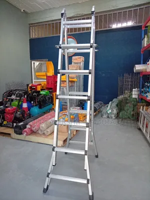 Multipurpose Giant Aluminum Ladder 4×6 Steps Model 606