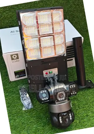 4g Triple Lens Solar Powered 2-in-1 Street Light Camera