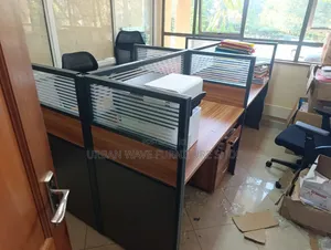 Office Grey Brown Office Workstations