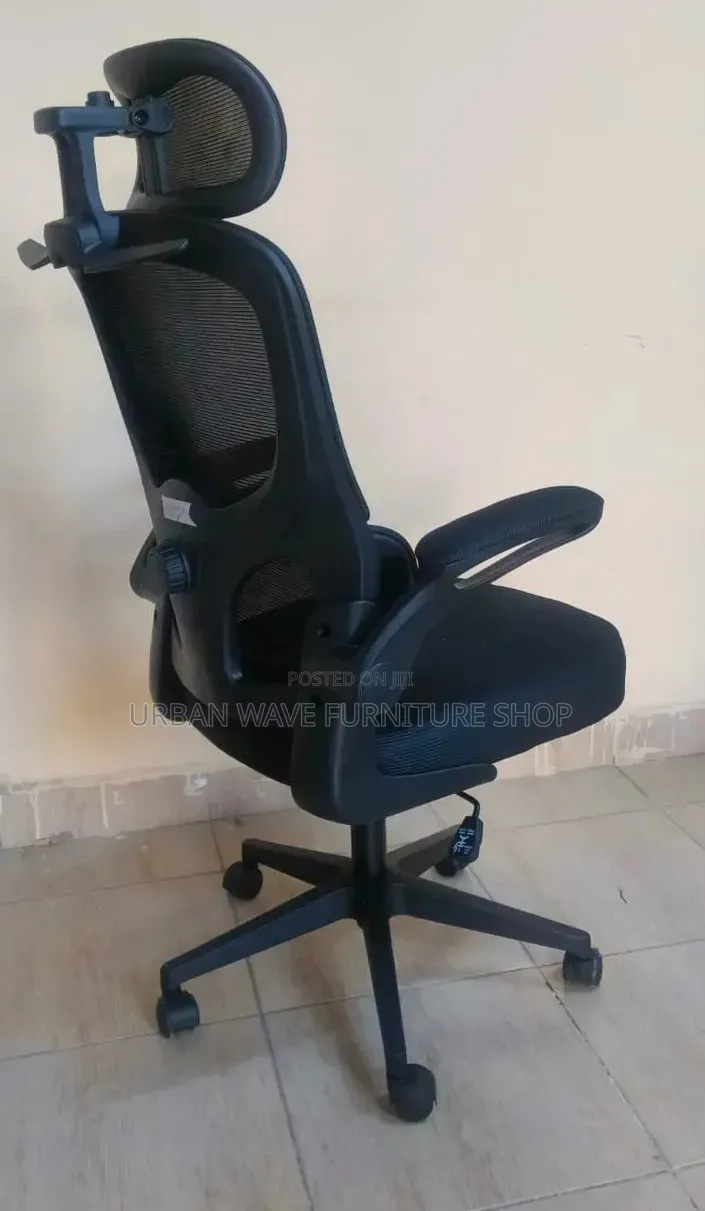 Black High Back Orthopaedic Office Chair