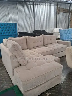 6 Seater L Seat Tufted Design Sofa