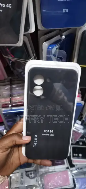 Tecno Pop 20 Two Large Vertical Circular Cutouts Cover
