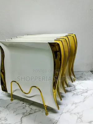 6 PCS Gold Big Plate