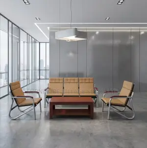 Luxury Leather Waiting Room Sofa