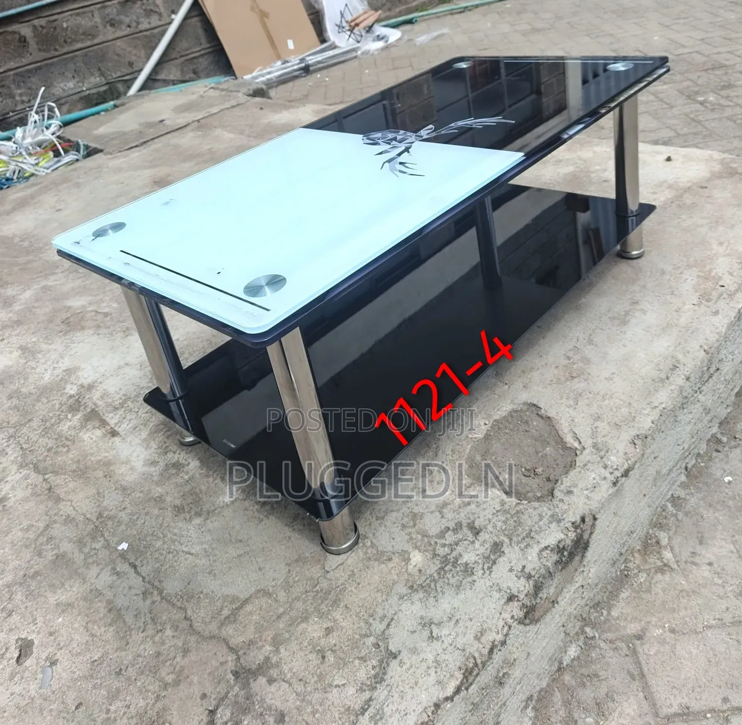 Modern Glass Coffee Table .