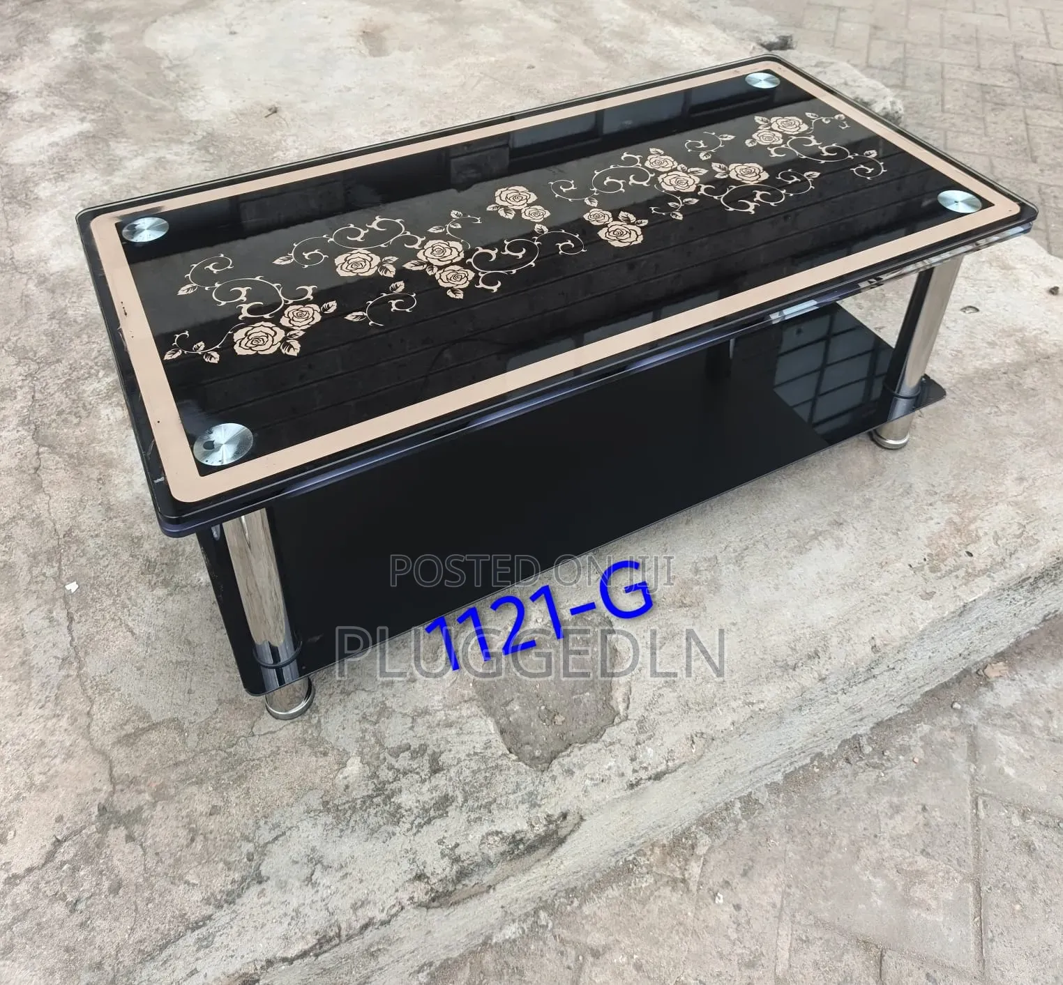 Modern Glass Coffee Table .