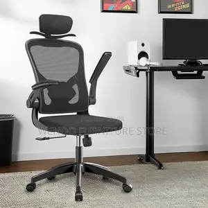Office Chairs; Ergonomic High Back Fabric Orthopedic Chair