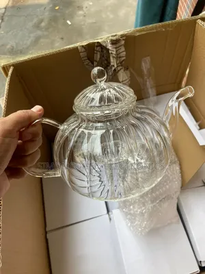 800ml Striped Teapot Borosilicate