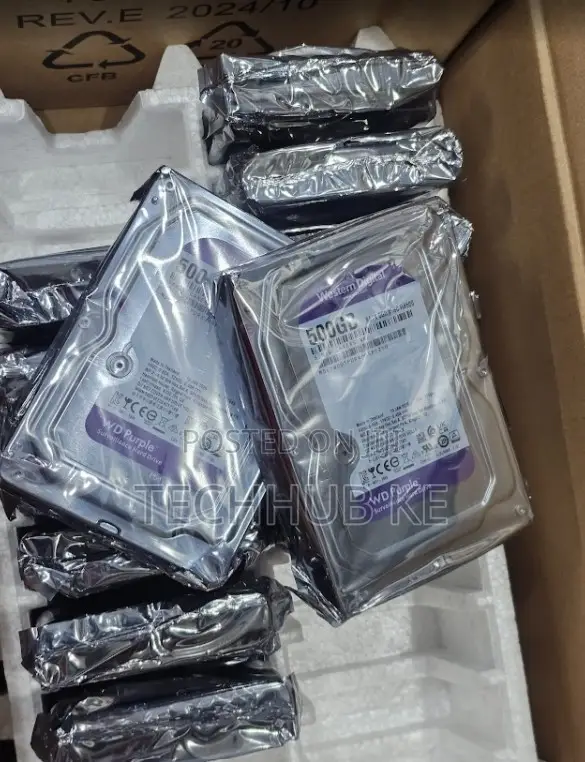 Wd Purple 500gb Surveillance Hard Drive CCTV DVR Storage Disk