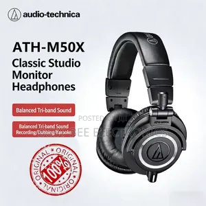 Original Audio-Technica Ath-M50x Professional Studio Monitor