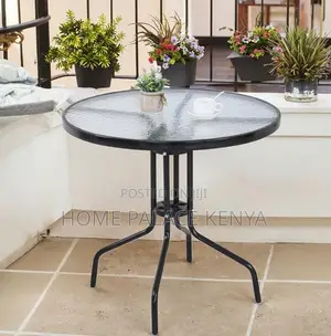Coffee Table: Metallic Base Home Glass Table