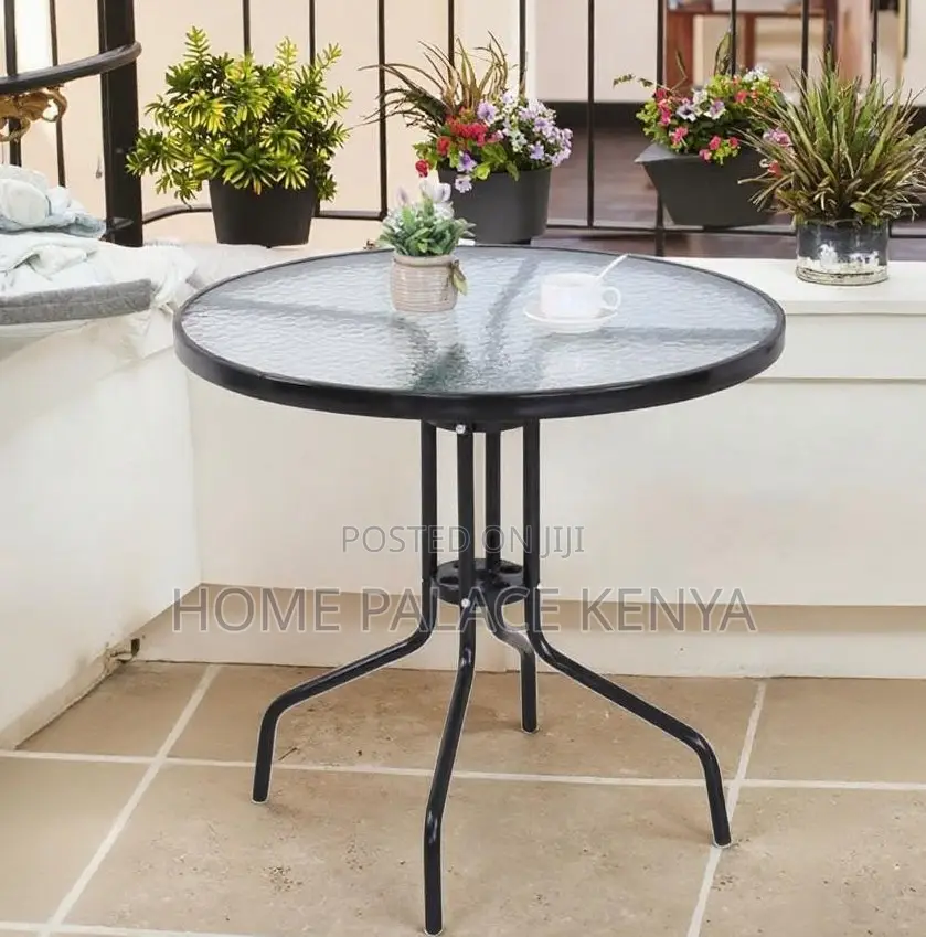 Coffee Table: Metallic Base Home Glass Table