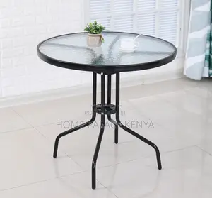 Coffee Table: Metallic Base Home Glass Table
