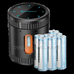 Powerology Eight 8 Rechargeable Aa Batteries With Smart Charging Case
