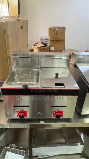 Double-Tank Gas Deep Fryer
