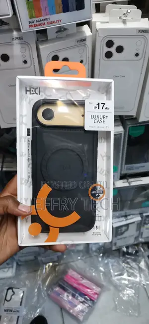 iPhone 17 Air, Featuring a Gold Top Camera Bar Layout Case