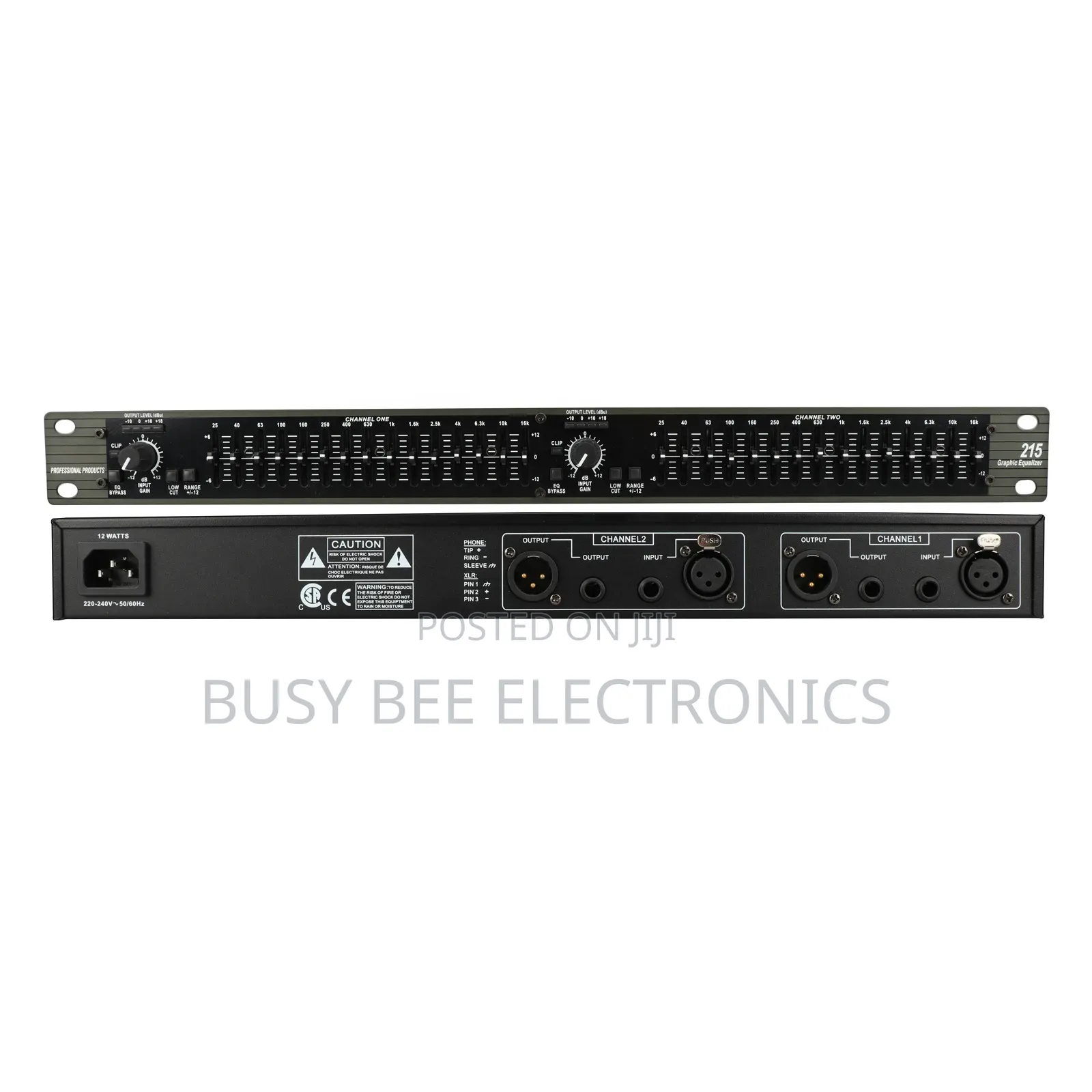 215 Dual Channel 15-Band Graphic Equalizer