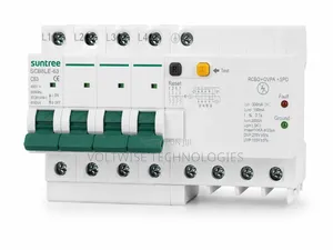 Suntree 63a 4 Pole Rcbo + SPD + Over/Under Voltage Protection Device