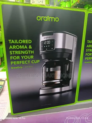 Oraimo Brewdrip 1.5l Led Timer Control Drip Coffee Maker