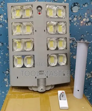 2000watts Grey Solarstreet With Pole/Remote Control 2000watts Light