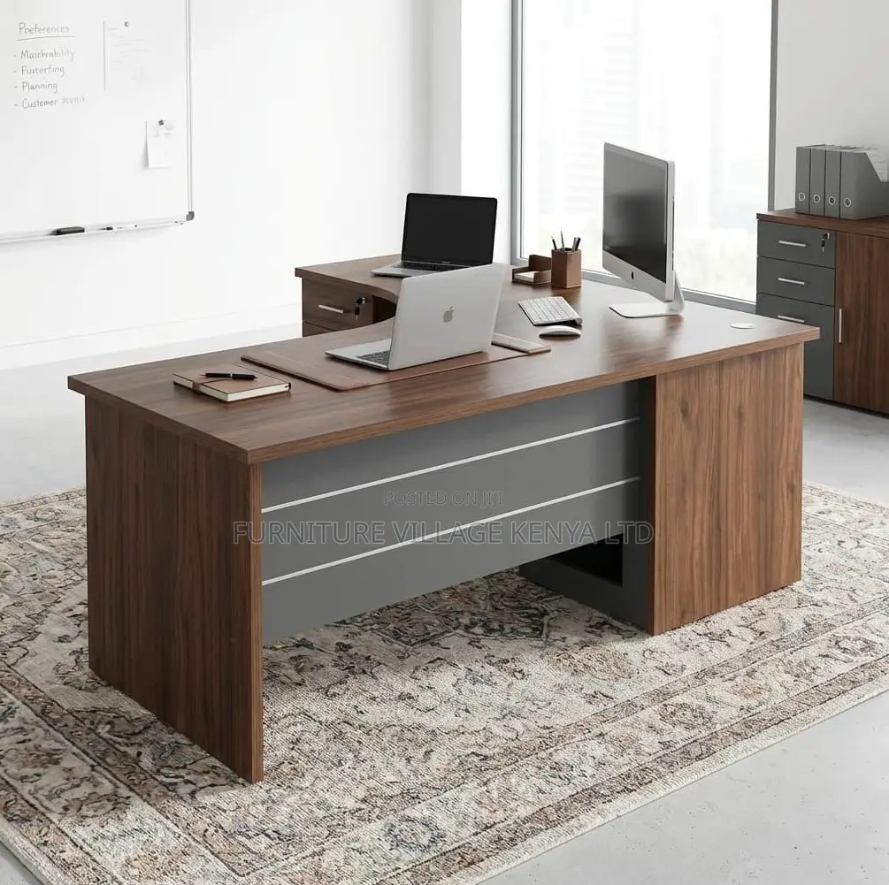 4.593ft L-Shaped Office Desk