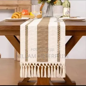 Bohemian Style Table Runner. With Tassels