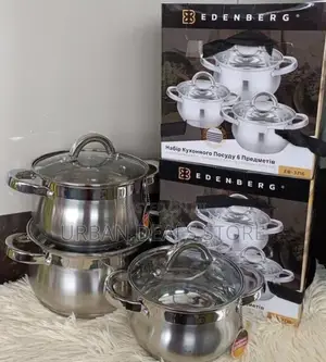Edenberg Eb-3716 6-Piece Stainless Steel Cookware Set