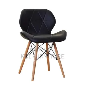 Dining Chairs; Leather Eames Modern Dining Chair
