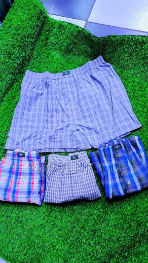 Men Cotton Checked Boxers