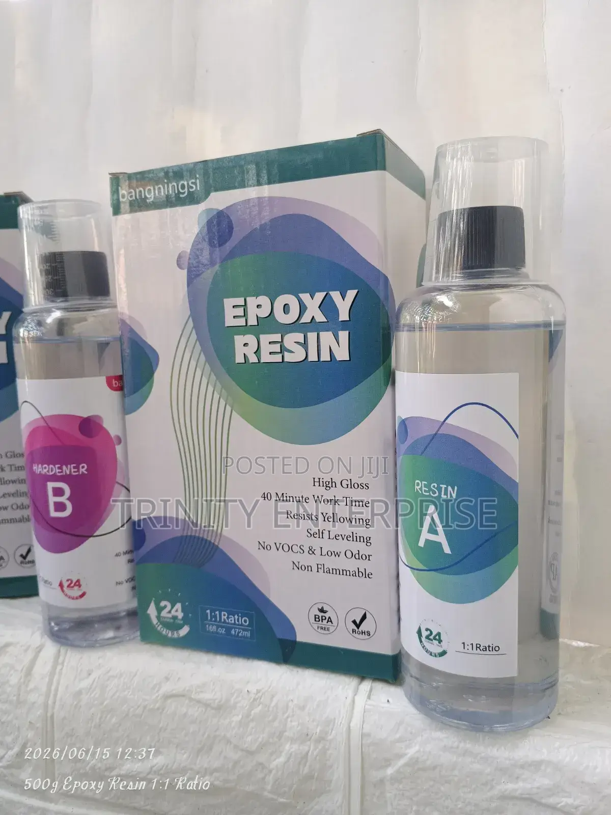 Epoxy Adhesive Clear Crystal Epoxy Resin Kit 500g