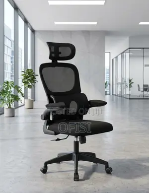 Ergonomic Office Seat With Flipping Arms