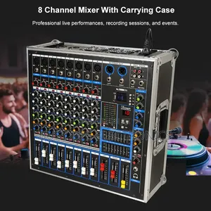 Portable Mixer Designed With Carrying Case Professional Sound System