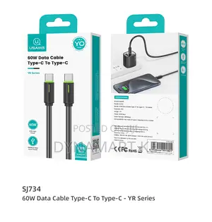 Usams 60w 1m Charging and Data Cable Type-C to Type-C