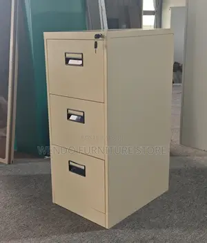 Office Cabinet; Three Drawers Steel Filing Cabinet