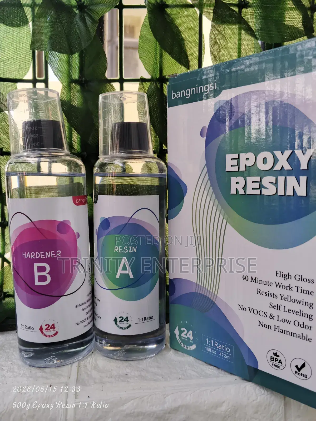 1:1 Epoxy Resin Kit (500g) Transparent