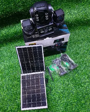 ! V380 4g Solar Security Camera – Triple Lens 360° Monitoring