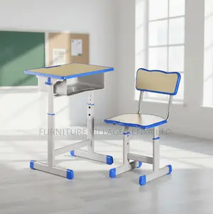 Adjustable Height Kid's Desk and Seat