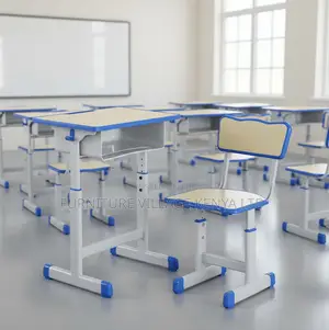 Adjustable Height Kid's Desk and Seat